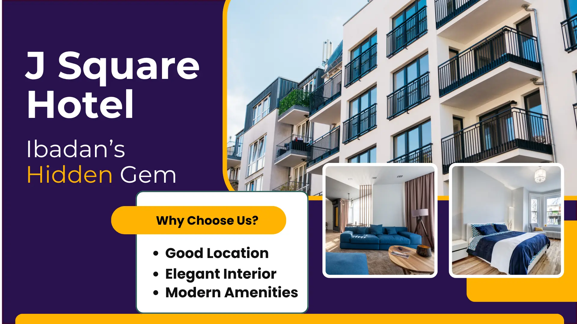 best Hotel in Ibadan, J square hotel, best hotel in challenge, best hotel in molete